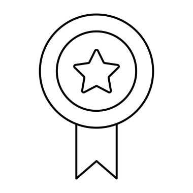 Yıldız rozetinin simge tasarımı