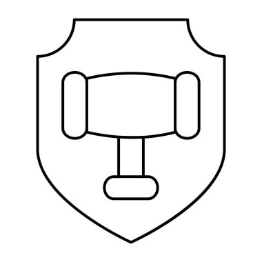 Hukuk güvenliğinin mükemmel tasarım simgesi