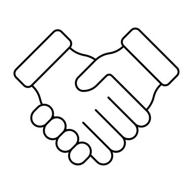 An amazing design icon of handshake
