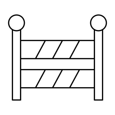 Yapılandırma bariyeri simgesi, düzenlenebilir vektör