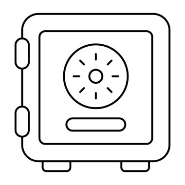 Banka dolabının düzenlenebilir tasarım simgesi