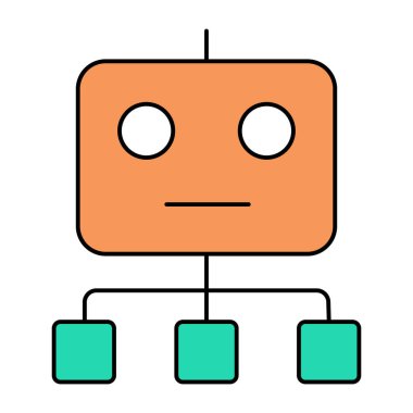 Robotun son moda vektör tasarımı