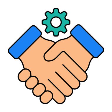 Anlaşmanın mükemmel tasarım simgesi