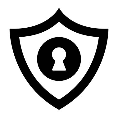 Güvenlik kalkanının düzenlenebilir tasarım simgesi