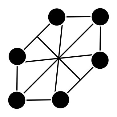 Modern design icon of lattice