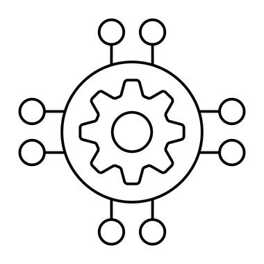 Ağ ayarlarının premimium indirme simgesi