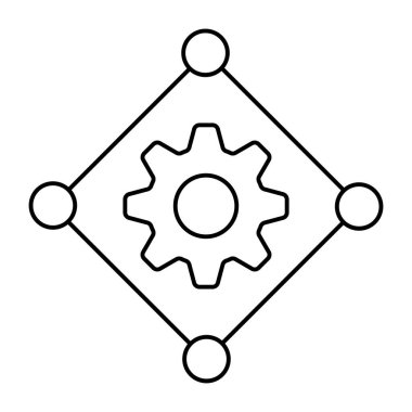 Ağ ayarlarının premimium indirme simgesi
