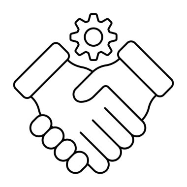 Anlaşmanın mükemmel tasarım simgesi