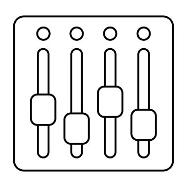 Ses eşitleyicisinin eşsiz bir tasarım simgesi