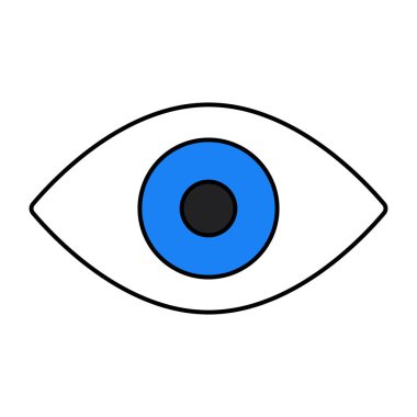 Gözün bir simge tasarımı 