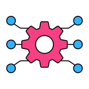 Ağ ayarlarının premimium indirme simgesi