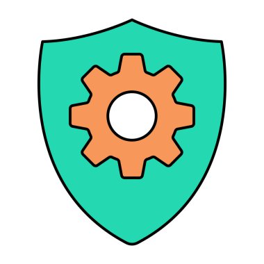 Güvenlik ayarlarının eşsiz tasarım simgesi