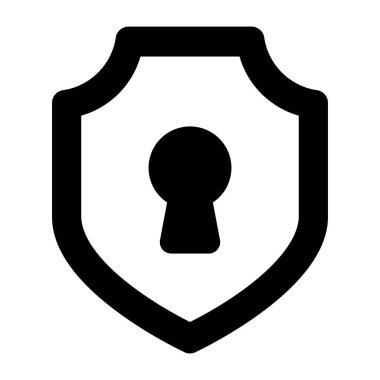 Güvenlik kalkanının düzenlenebilir tasarım simgesi