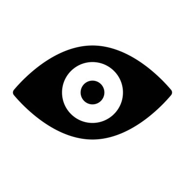 Gözün bir simge tasarımı 