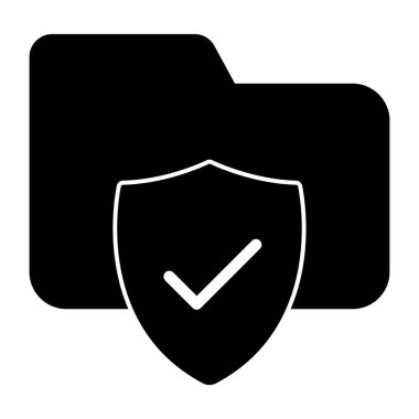 Dizin güvenliğinin premimium indirme simgesi