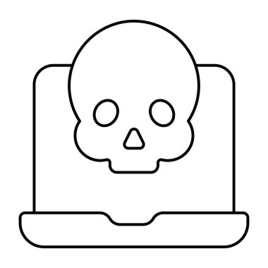 Çevrimiçi tehlikenin mükemmel tasarım simgesi