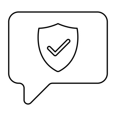 Şifrelenmiş iletinin kavramsal doğrusal tasarım simgesi