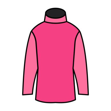 Kaplumbağa yaka tişörtü ikonu tasarımı. 