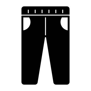 Editable design icon of pants