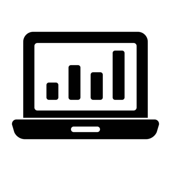 Trendy Design Icoon Van Online Data Analytics — Stockvector