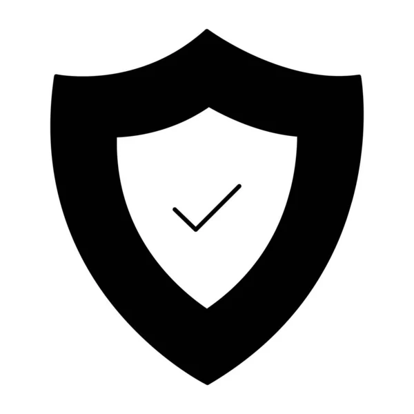 Ícone Design Editável Escudo Segurança —  Vetores de Stock