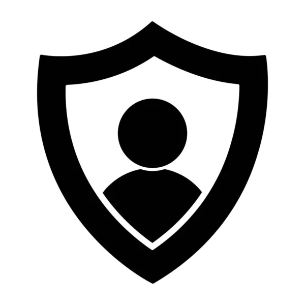 Perfekte Design Ikone Für Die Sicherheit Der Nutzer — Stockvektor