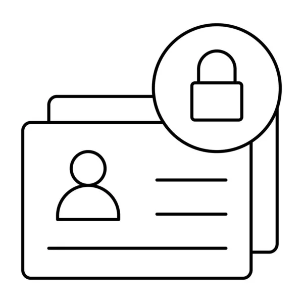 Modern Design Icon Secure Card — Stock Vector