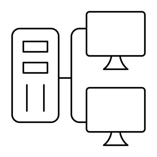 服务器网络的创造性设计图标 — 图库矢量图片