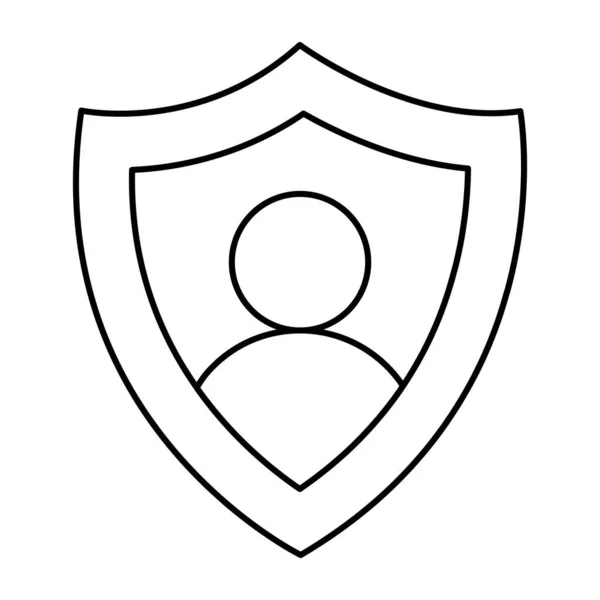 Perfect Design Icon User Security — Image vectorielle