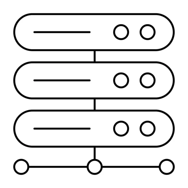 ネットワークサーバーのモダンなデザインアイコン — ストックベクタ