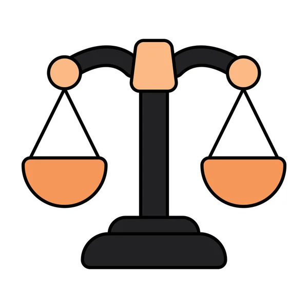 Ícone Design Editável Justiça — Vetor de Stock