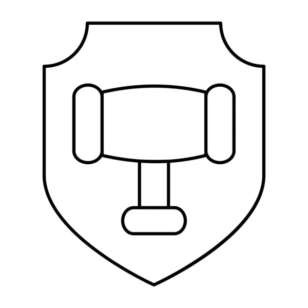 Perfect Design Icon Law Security — стоковый вектор