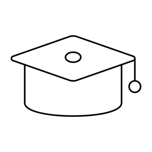 Ακαδημαϊκό Εικονίδιο Καπέλου Διανυσματικός Σχεδιασμός Μοριοσανίδας — Διανυσματικό Αρχείο