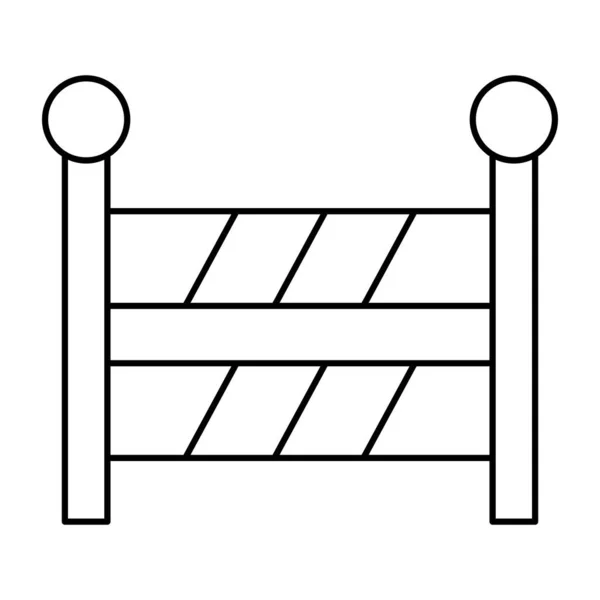 Construction Barrier Icon Editable Vector — стоковый вектор