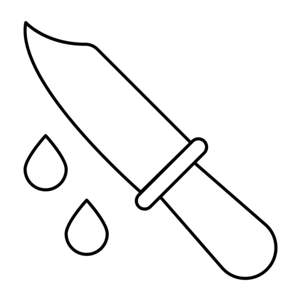 Trendy Vector Design Bloody Knife — Stockvector