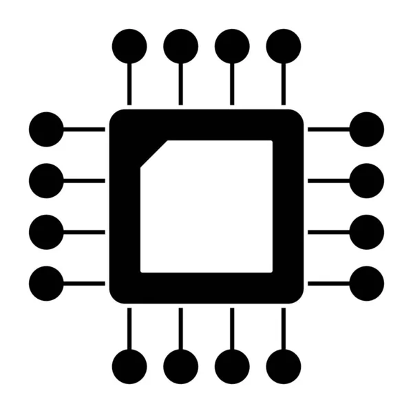 Een Perfecte Ontwerp Vector Van Microchip — Stockvector