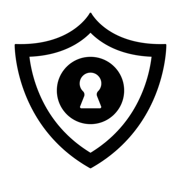 Ícone Design Editável Escudo Segurança — Vetor de Stock