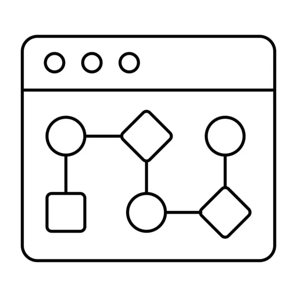 Unique Design Icon Web Hierarchy — Stockvector