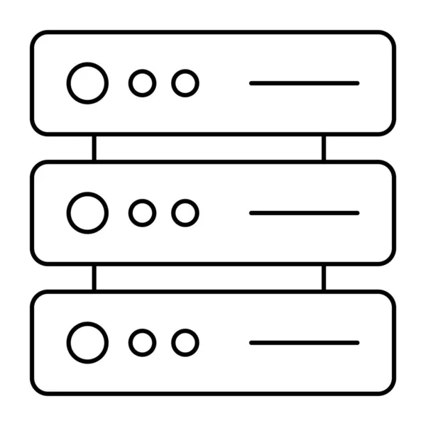 Ikon Design Data Server Rack — Stock vektor