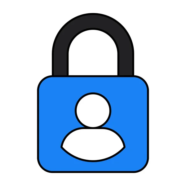 Perfect Design Icon User Security — Stockový vektor