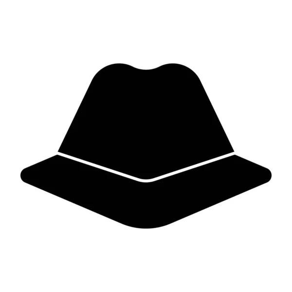 Solid Design Icon Cowboy Hat — 스톡 벡터