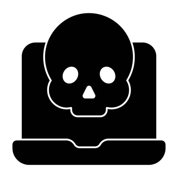 Perfect Design Icon Online Danger — Vetor de Stock