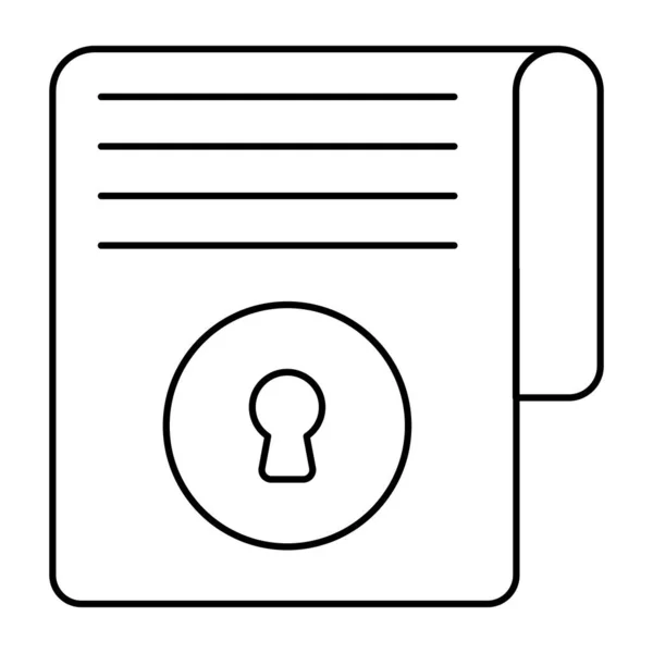 Icon Design Secure File — Stock Vector