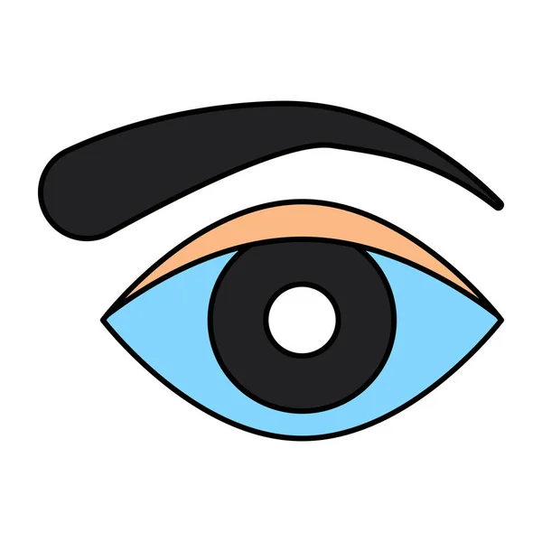 Moderne Design Ikone Der Augenbrauen — Stockvektor