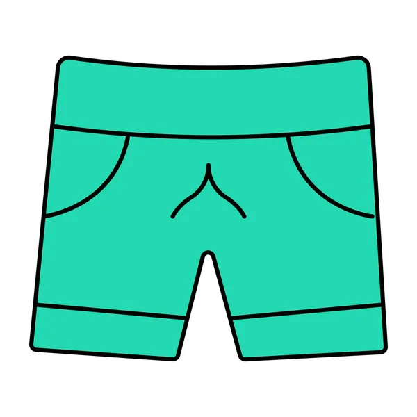 Perfect Design Icoon Van Shorts — Stockvector