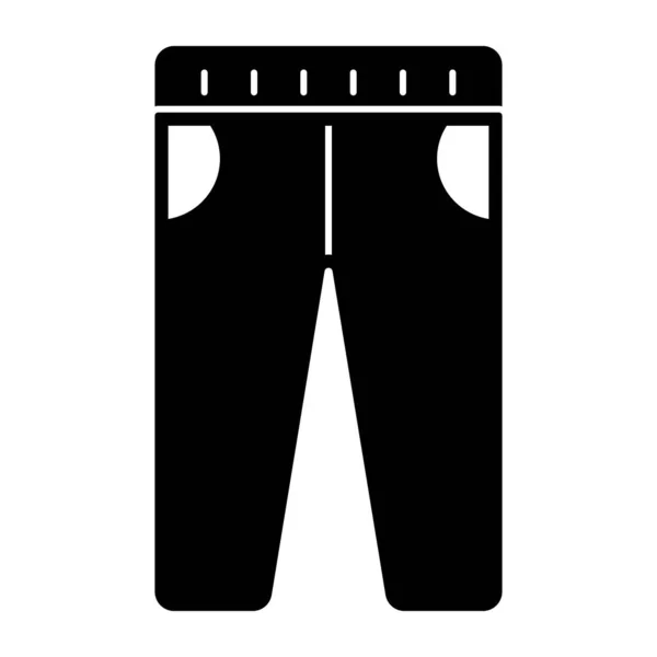 Editable Design Icon Pants — Stok Vektör