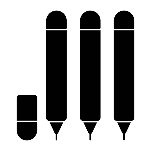 Modern Design Icon Crayons — Vector de stock