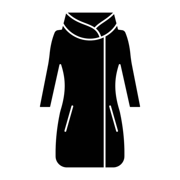 Long Coat Icon Editable Vector — 스톡 벡터