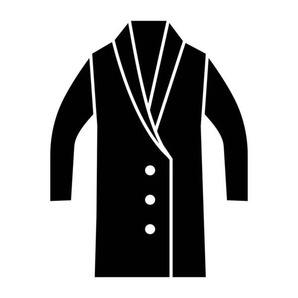 Hosszú Kabát Ikon Szerkeszthető Vektor — Stock Vector