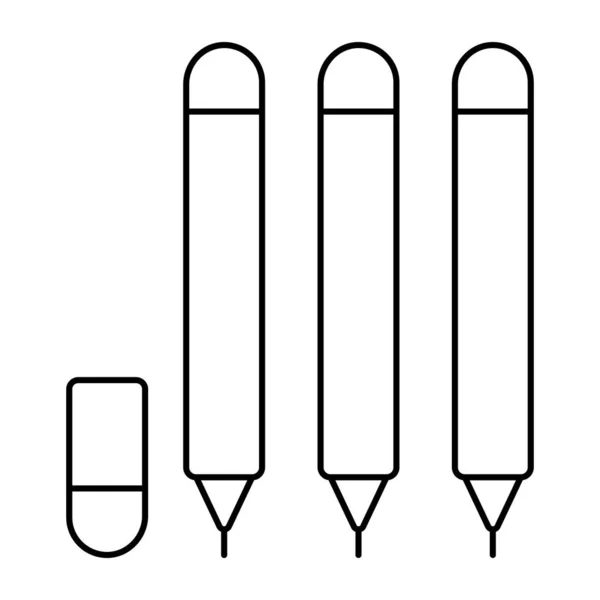 Moderne Design Ikone Der Buntstifte — Stockvektor